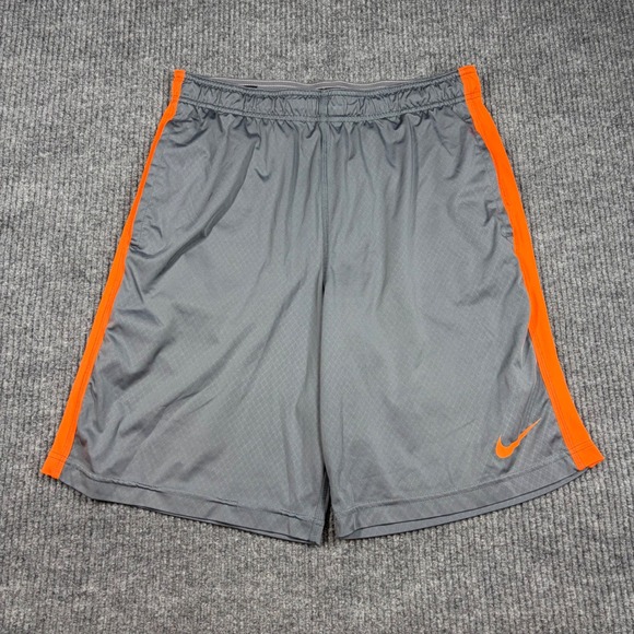 Nike Other - Nike Shorts Men's M Dri-Fit Gray Orange Athletic Basketball 404103-055